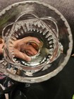 2pc Crystal 11" Tall Hurricane Candle Lamp Beautiful,  Heavy Bow Like Pattern.  — photo 7