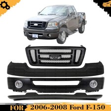 Front Bumper Face Bar Primed Fog Lights Assembly Kit For 2006-2008 Ford F-150 Front Bumper Face Bar Primed Fog Lights Assembly Kit For 2006-2008 Ford F-150