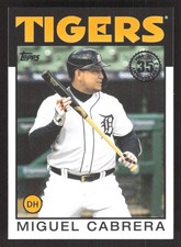 2021 Topps #86B-26 Miguel Cabrera 1986 Topps Baseball 35th Anniversary