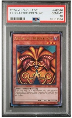 YuGiOh Exodia Relief PSA10 Asia English Essential Selection ES01