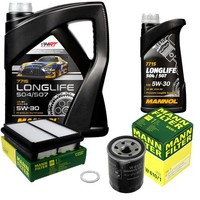 Mann Inspektionspaket 6L Mannol Longlife 5W-30 FüR Suzuki Grand Vitara I 1.6