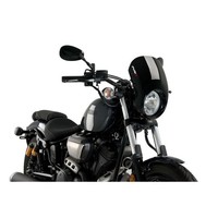 Puig SEMI-FAIRED Screen Anarchy FUR Yamaha XV950/R 14-20 Schwarz