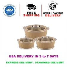 Jaypee Plus Plastic Jaypee Dazzle Casserole Set (1000, 1500, 2000 Ml)Beige C8231