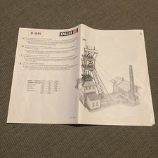 Faller Gruben-Kopfbedeckung Modell HO B-945 Vintage West Germany NUR ANLEITUNG