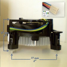 Intel Core i3 Cooler Fan Heatsink for i3-2100T i3-2125 i3-2130 i3-2100 i3-2100T