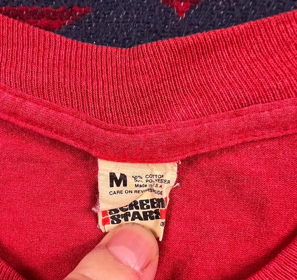 Vtg 80s Nickelodeon Double Dare TV Show Promo Graphic Shirt Screen Stars Sz M - Image 3 of 4