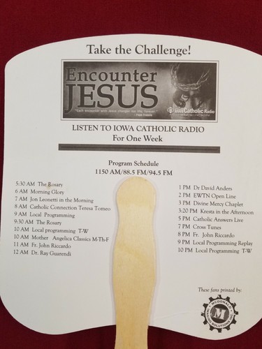 Iowa State Fair 2019 Pope Francis Fan Iowa Catholic Radio - Picture 5 of 8