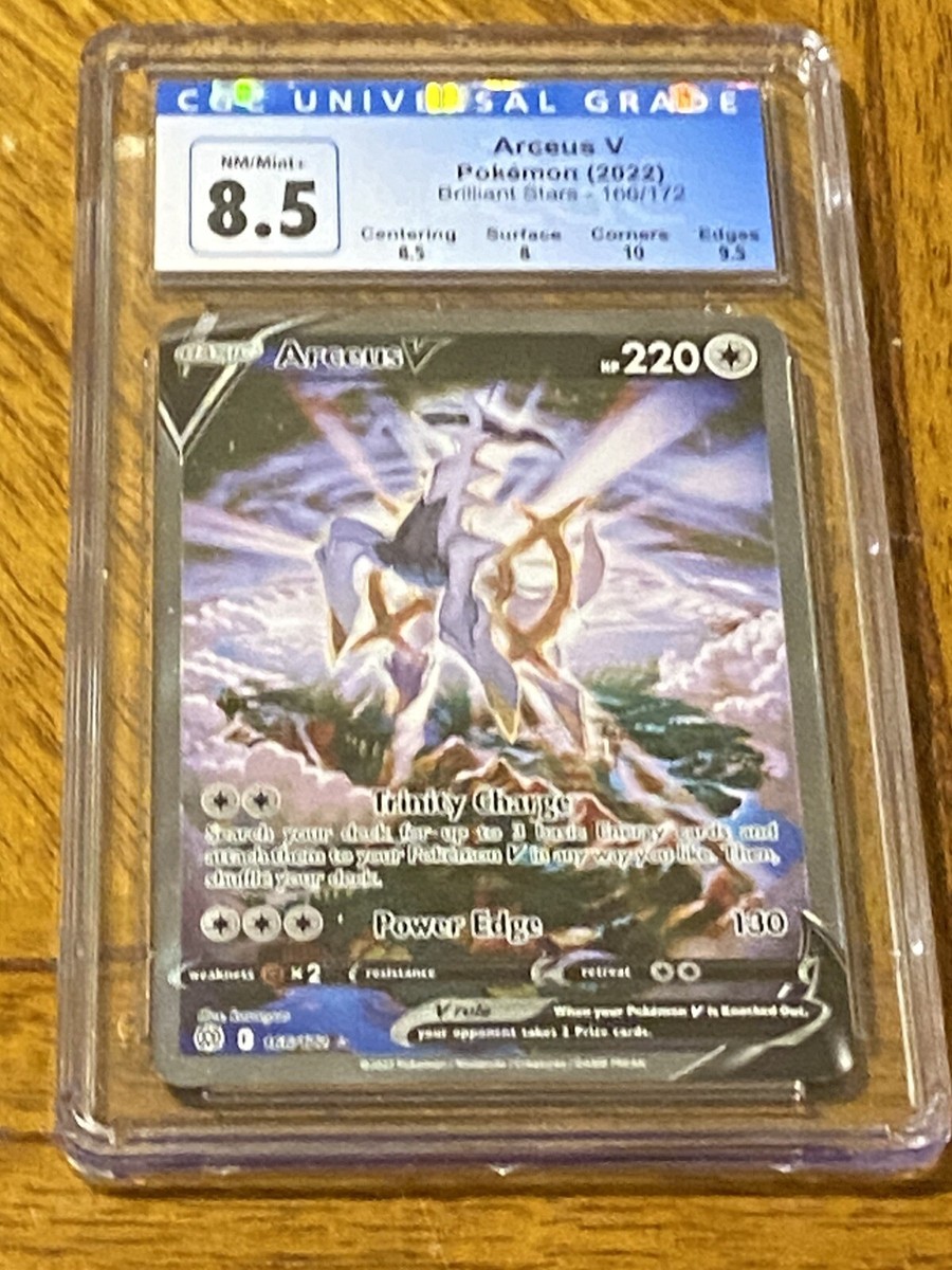 ARCEUS V ALT ART POKEMON 2022 BRILLIANT STARS 166/172 CGC