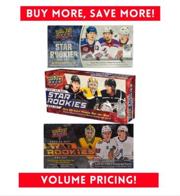 LOT OF 3: Upper Deck NHL Star Rookie Box Set Bundle SEALED