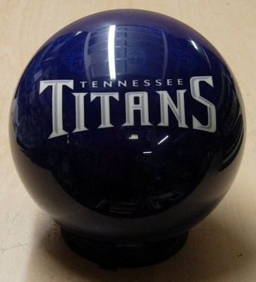 10# Bowling Ball OTB Viz-A-Ball Retired 2010 NFL Tennessee TITANS