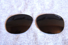 bolle acrylex vintage plastic sunglass lenses pair brown tint nos