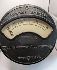 Antique Weston Electrical Instrument AC Voltmeter Model 156