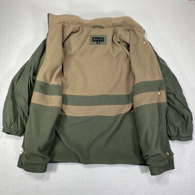 Braetan Women's Medium Fleece Lined Jacket Olive Green Full Zipper
