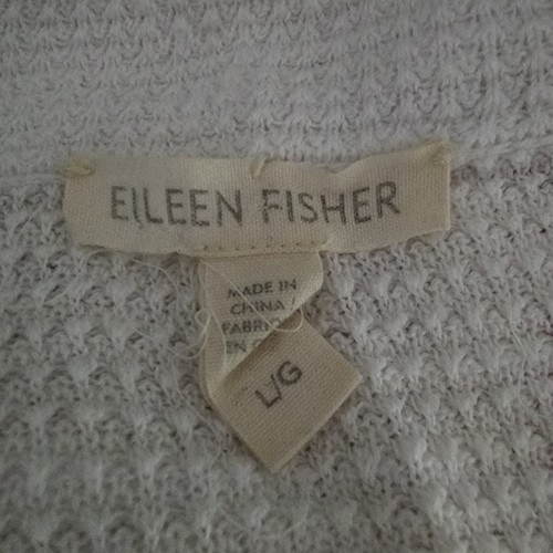 Maglione Eileen Fisher con coulisse finto collo bianco L usato in ottime condizioni - Foto 4 di 4