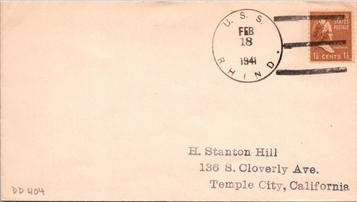 USS Rhind 1941 - F73142 | eBay