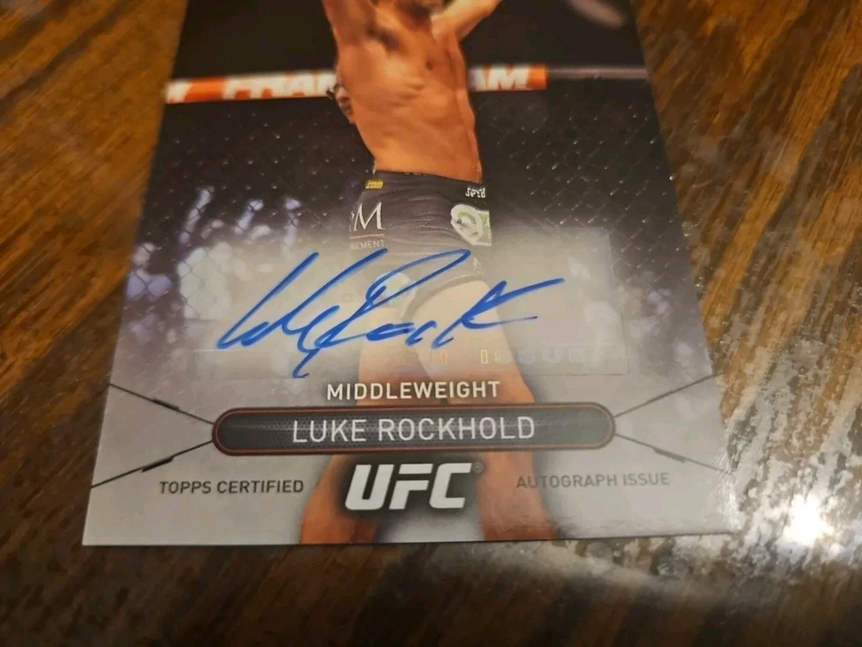2015 Topps UFC High Impact Online Exclusive Autograph Card Luke Rockhold Auto - Image 3 of 4