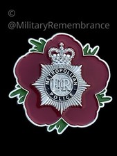 Metropolitan Police Remembrance Flower Lapel Pin (POL15)