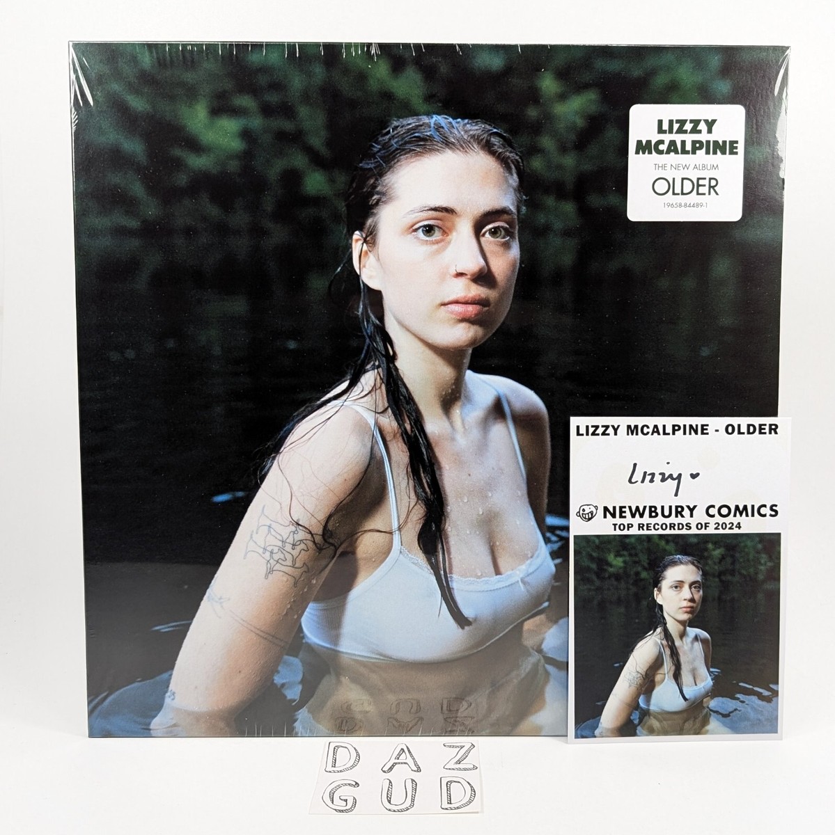 SIGNED LIZZY MCALPINE - Older LP Clear Vinyl w Autographed