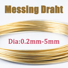 Messing Draht Massiv 99.9% Rein Durchmesser: 0.2mm-5mm 1 Meter/5 Meter/10 Meter