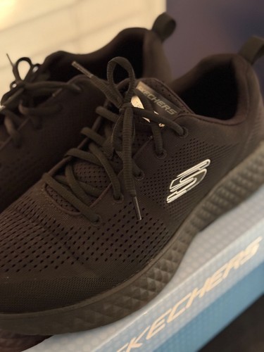 Skechers Mens Go Walk Max-54601 Athletic Sneakers Black Lightweight - Picture 5 of 8