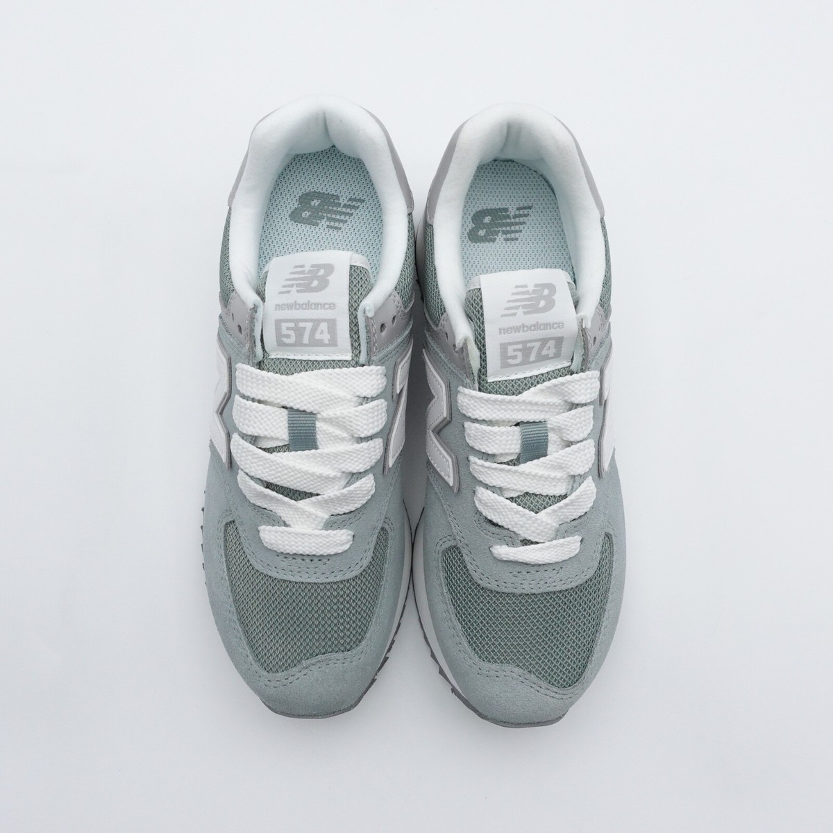 Size 10 Women's New Balance 574+ Platform Sneakers WL574ZSG Green