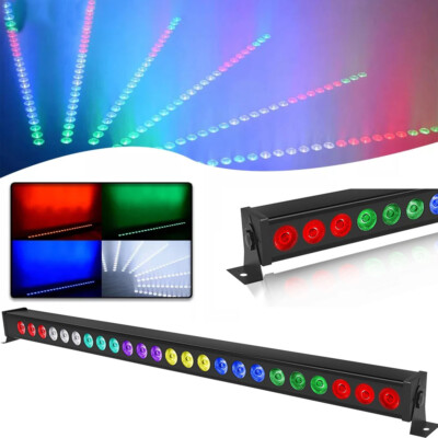 120W 24LED RGBWA Wall Wash Stage light Bar Color Mixing DMX DJ Party Disco Light