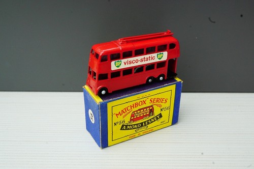 Matchbox Series 56 Trolley Bus - Miniature Boîte D'origine MIB - Bus Collection
