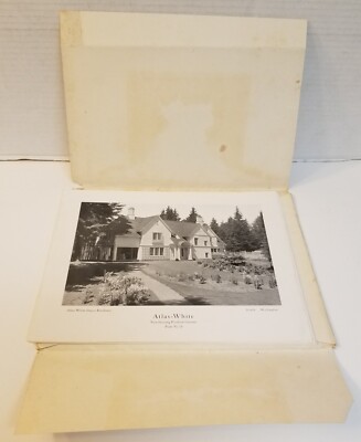 96: Lot of c.1920 (17) Atlas-White Portland Cement House Photos w/Architects