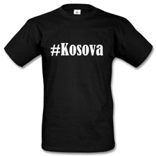 T-Shirt #Kosova Hashtag Raute für Damen Herren und Kinder