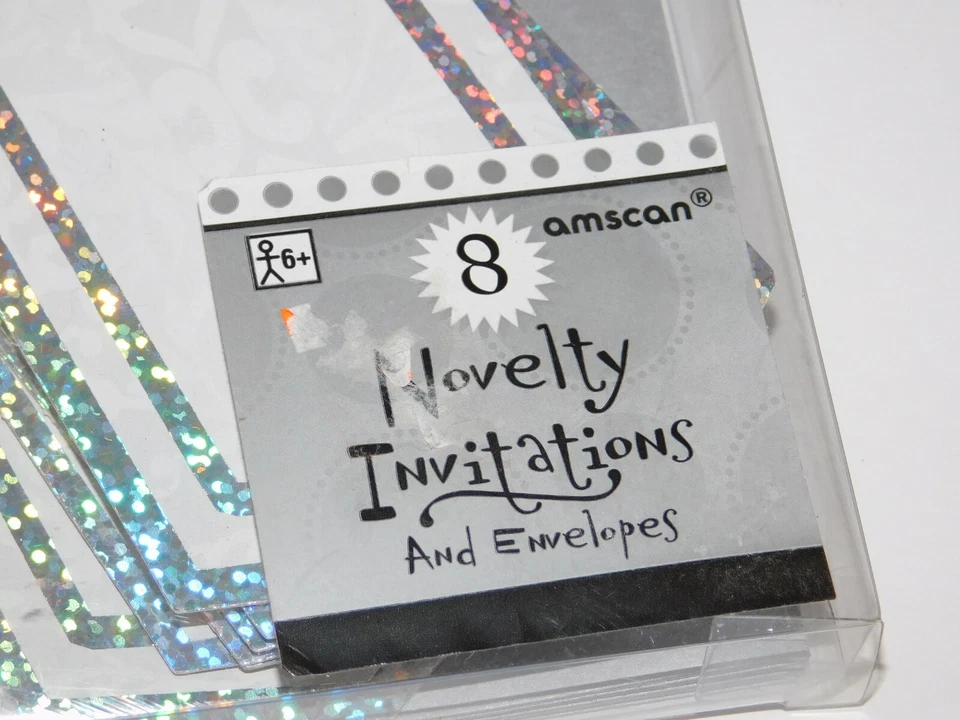 Cristiana Brillante Cruz Invitaciones 8 Pk Bautizo Boda Bautizo Foto 4 de 4