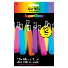 Multi Color Glowsticks - 4" Pack of 12