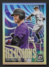 2020 Donruss Optic Illusions Holo #14 Trevor Story Colorado Rockies