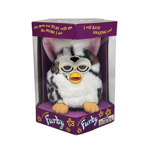 VINTAGE 1998 FURBY SNOW LEOPARD WHITE BELLY 70-800 NEW SEALED ORIGINAL BOX TIGER