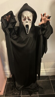 Scream Ghost Gesicht Kindermaske und Kapuzenkleid 2014 bis 12 Jahre 