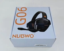 NUBWO G06 Dual Wireless Gaming Headset with Microphone Orange Wireless+Bluetooth