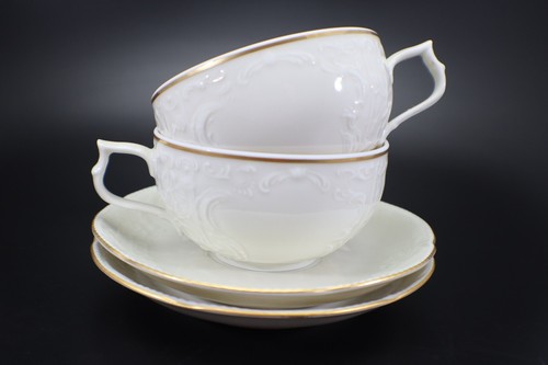 Rosenthal Classic Sans Souci TASSE & UNTERTASSE 2er Set Elfenbein Goldrand Vintage - Bild 5 von 16