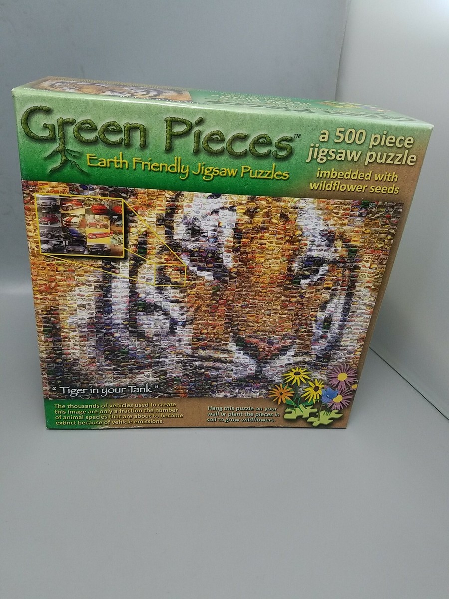 Green pieces jigsaw puzzle 500 pieces tiger in your tank