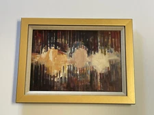 1970’s Original Abstract Painting Modernist Expressionist Non Objective Mystery