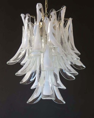 Mazzega, Murano glass petals chandelier | Selency Mazzega, Murano glass petals chandelier | Selency