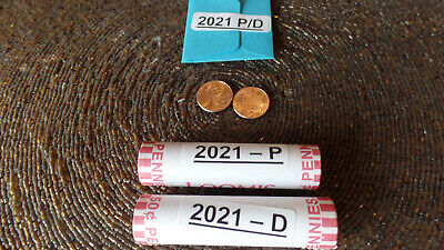 2019 P & D 2 rolls* Lincoln Penny Union Shield Cent with Bonus & Free Shipping