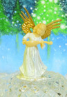 White Bottle Brush Christmas Tree & Three Vintage Hong Kong Plastic Angels — photo 7