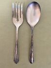 Antique Wm. A. Rogers Oneida A1 Plus Silver Plate Serving Spoon & Fork