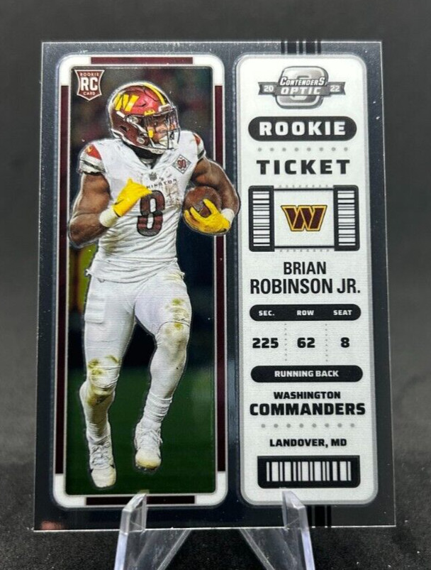 Brian Robinson 2022 NFL Contenders Optic Base Season Ticket #64 Commanders