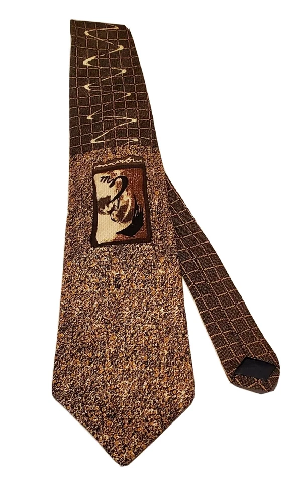 Corbata de seda para hombre DANIEL HECHTER hecha en Italia, L 58" W 4 1\2" Foto 3 de 4