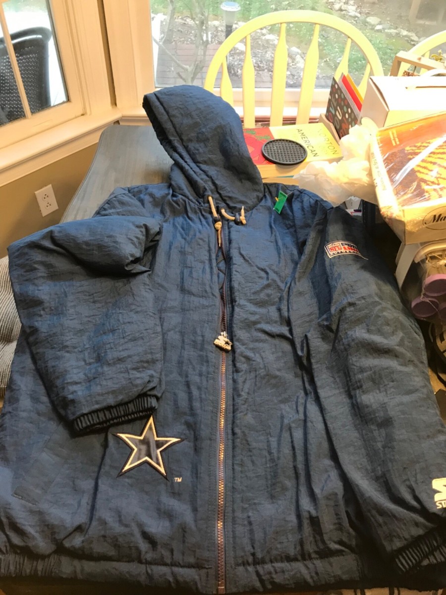 VTG Starter ProLine 90's Dallas Cowboys NFL Mens Hooded Jacket