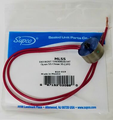 ML55 SUPCO Refrigerator Defrost Thermostat L-55 degree for WR50X55