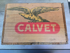 1953 CALVET & Co Bordeaux Wine Box Bottle Locker Vintage Used