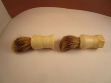 Vintage Made Rite Sterilized Pure Badger Pair of Shaving Brushes Brush