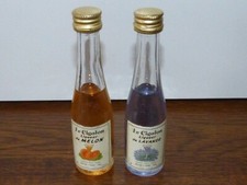 LOT 2  MIGNONETTES  5 CL, LIQUEUR DE FRUITS,  "LE CIGALOU" PLEINES & SCELLEES