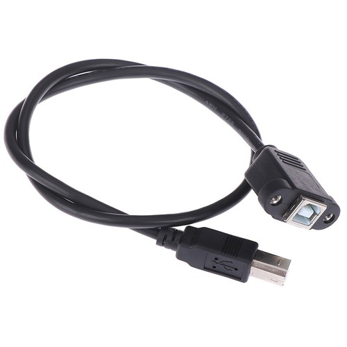USB 2.0 Type B Male to Type B Female Printer Extension Cable With Panel Mount&$i - Picture 2 of 15
